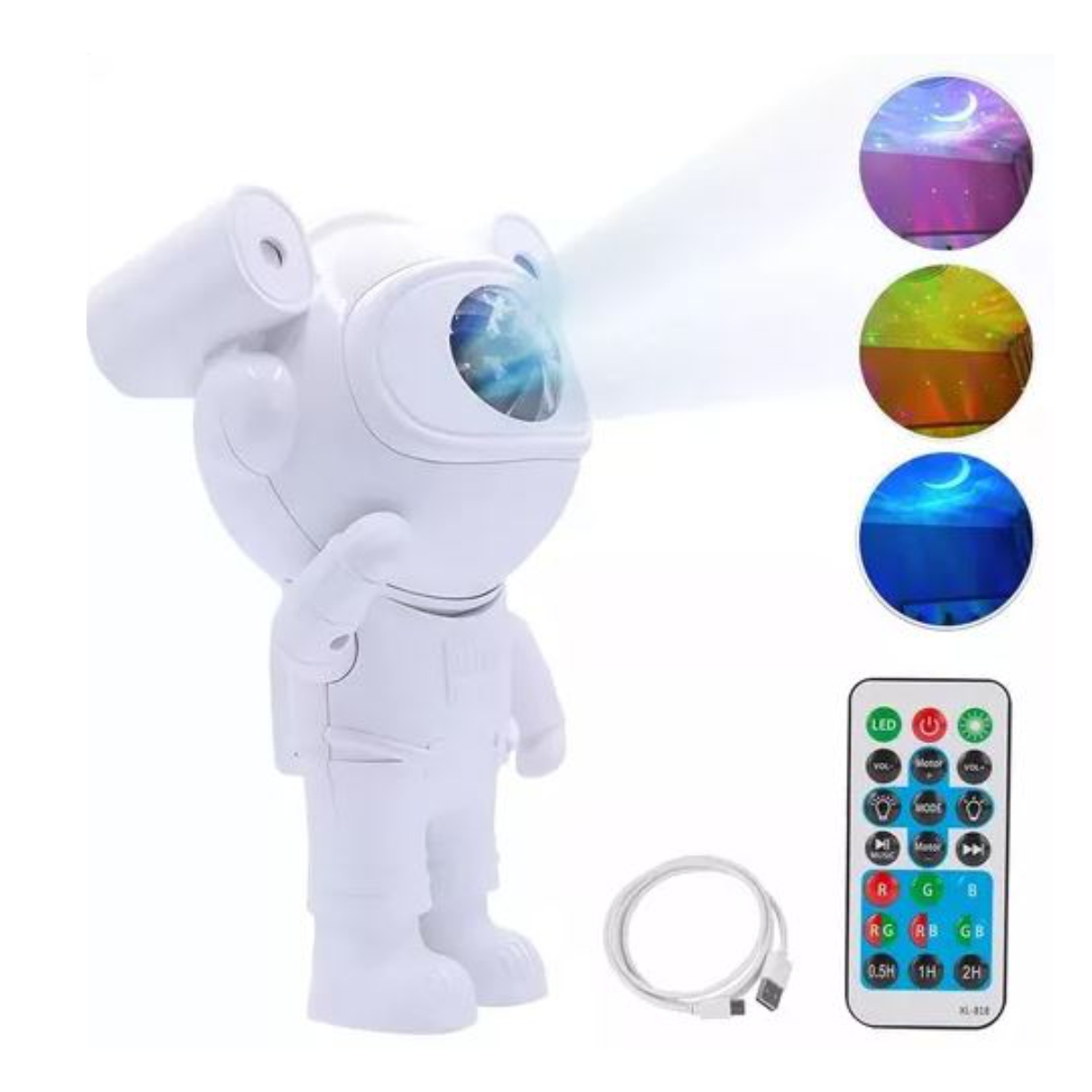 Astronauta Proyector Nebulosas + Control